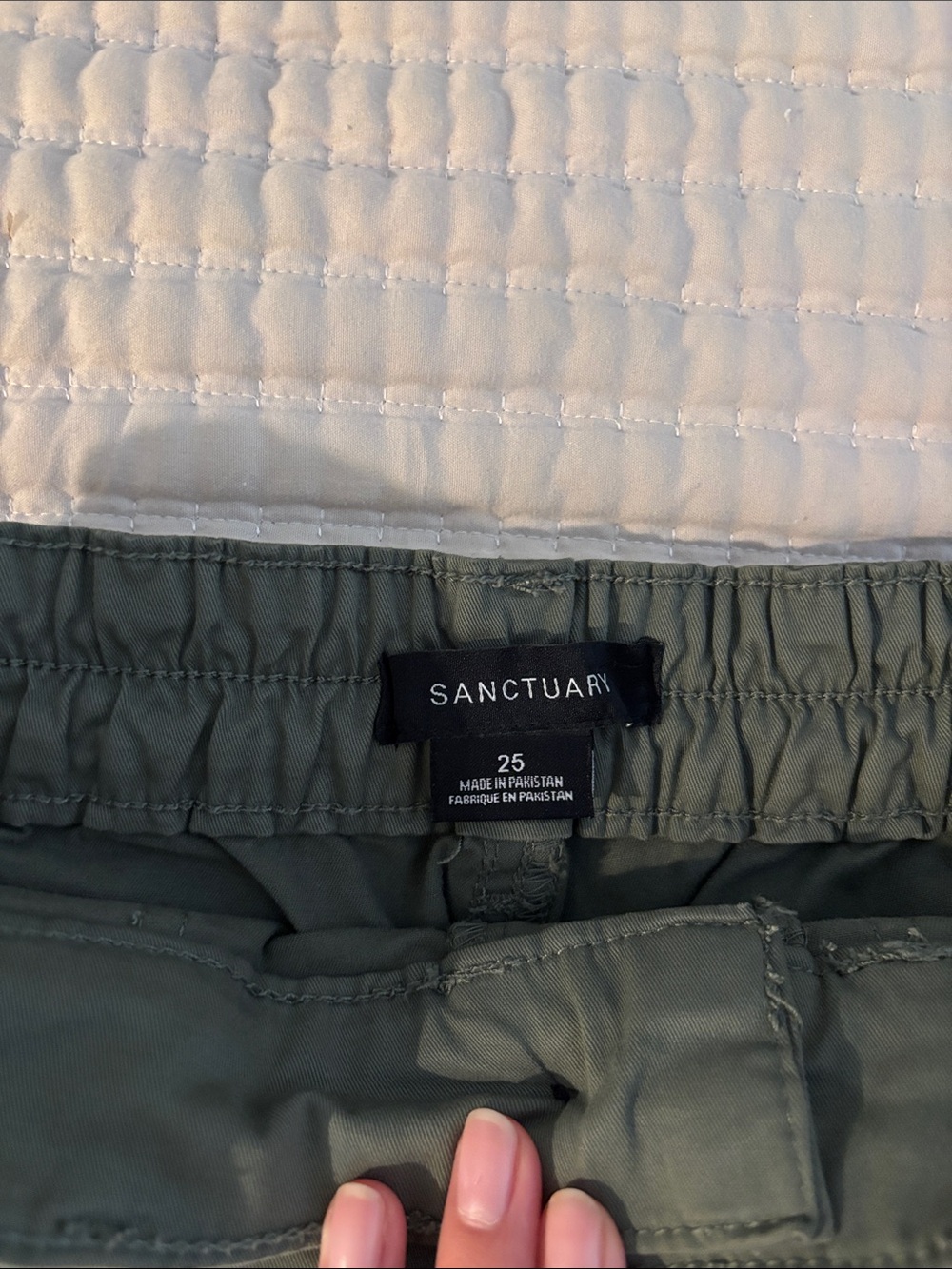Sanctuary Olive Green Elastic Waist Pants